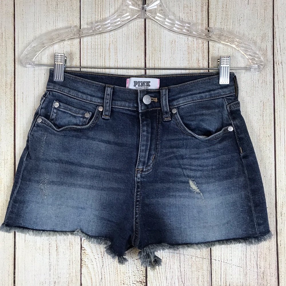 Pink Victoria’s Secret Stretch‎ High Rise Shorts 0